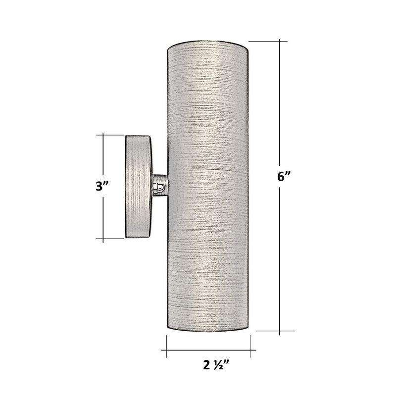 Canette-Ellipse Solid Cast Brass Up & Down Light Natural Bronze