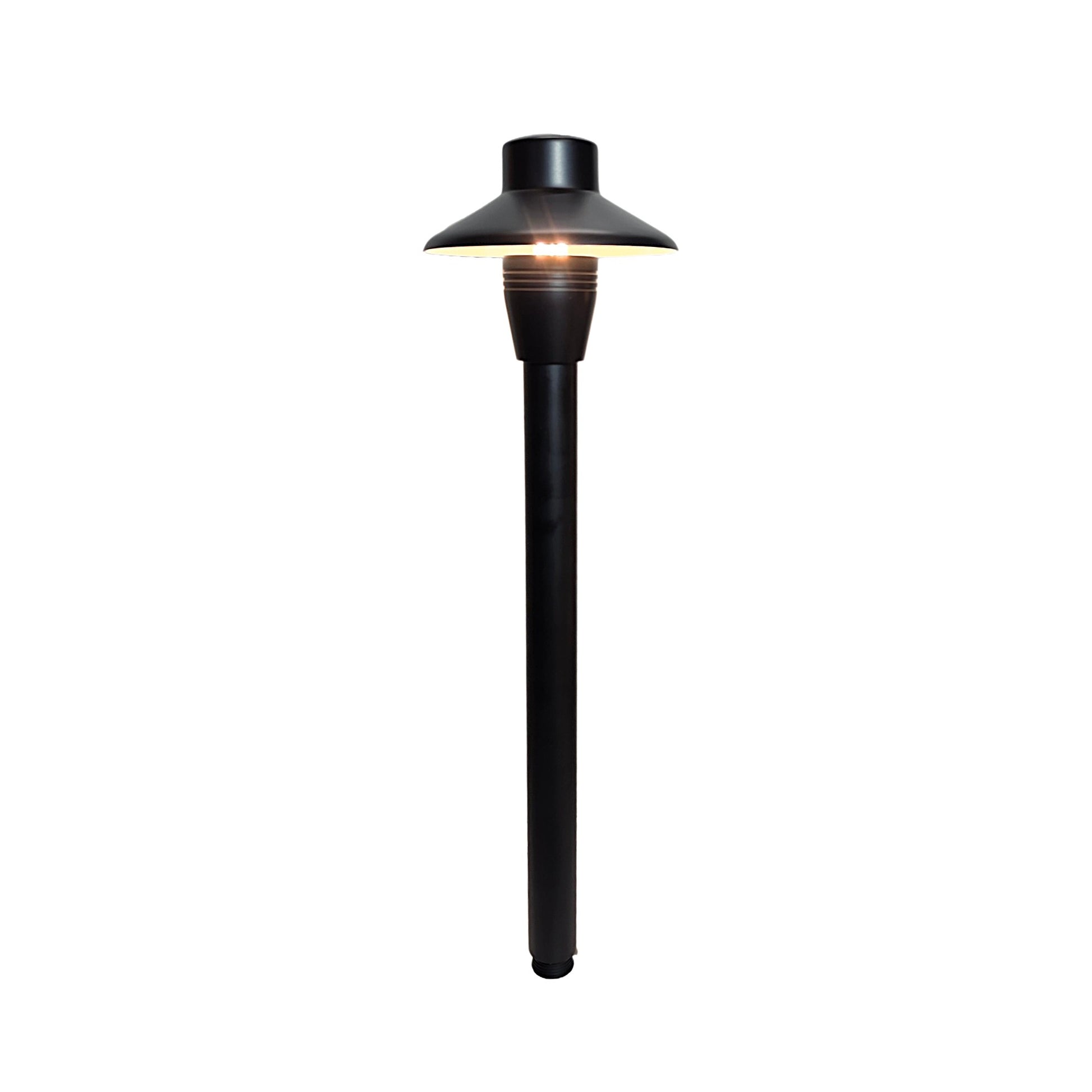 Capuchon Cast Brass Path Light Outdoor Landscape Lighting by Lumiere Lighting