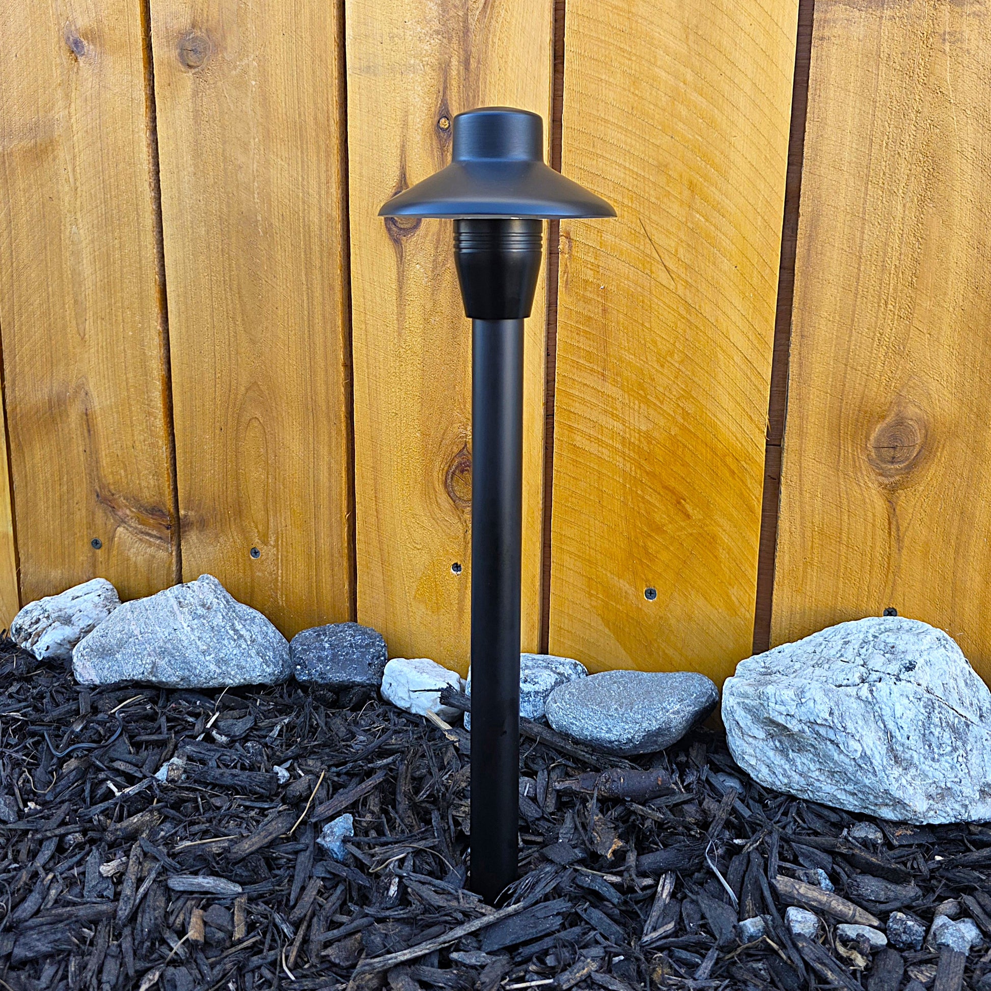 Capuchon Cast Brass Path Light Outdoor Landscape Lighting by Lumiere Lighting