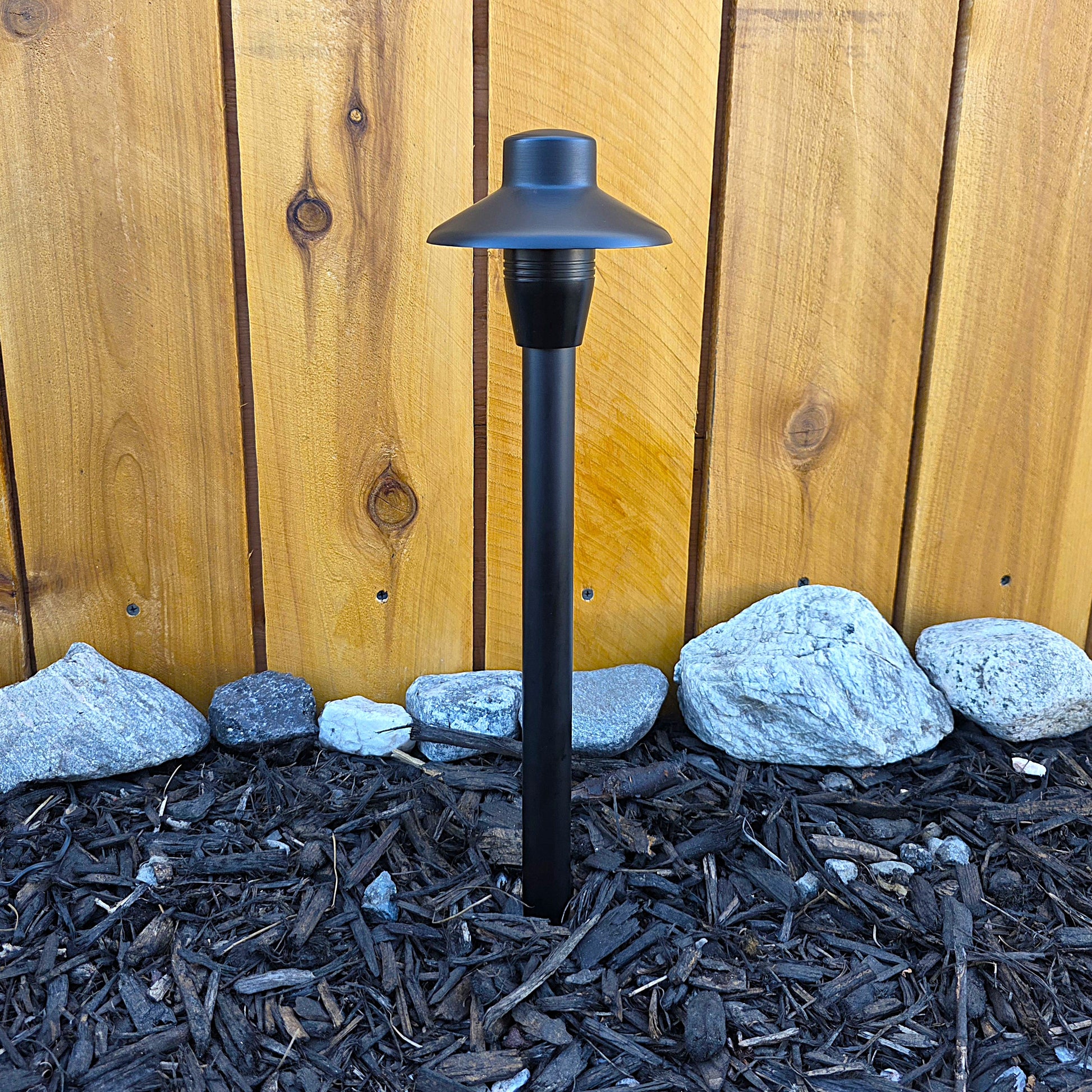 Capuchon Cast Brass Path Light Outdoor Landscape Lighting by Lumiere Lighting