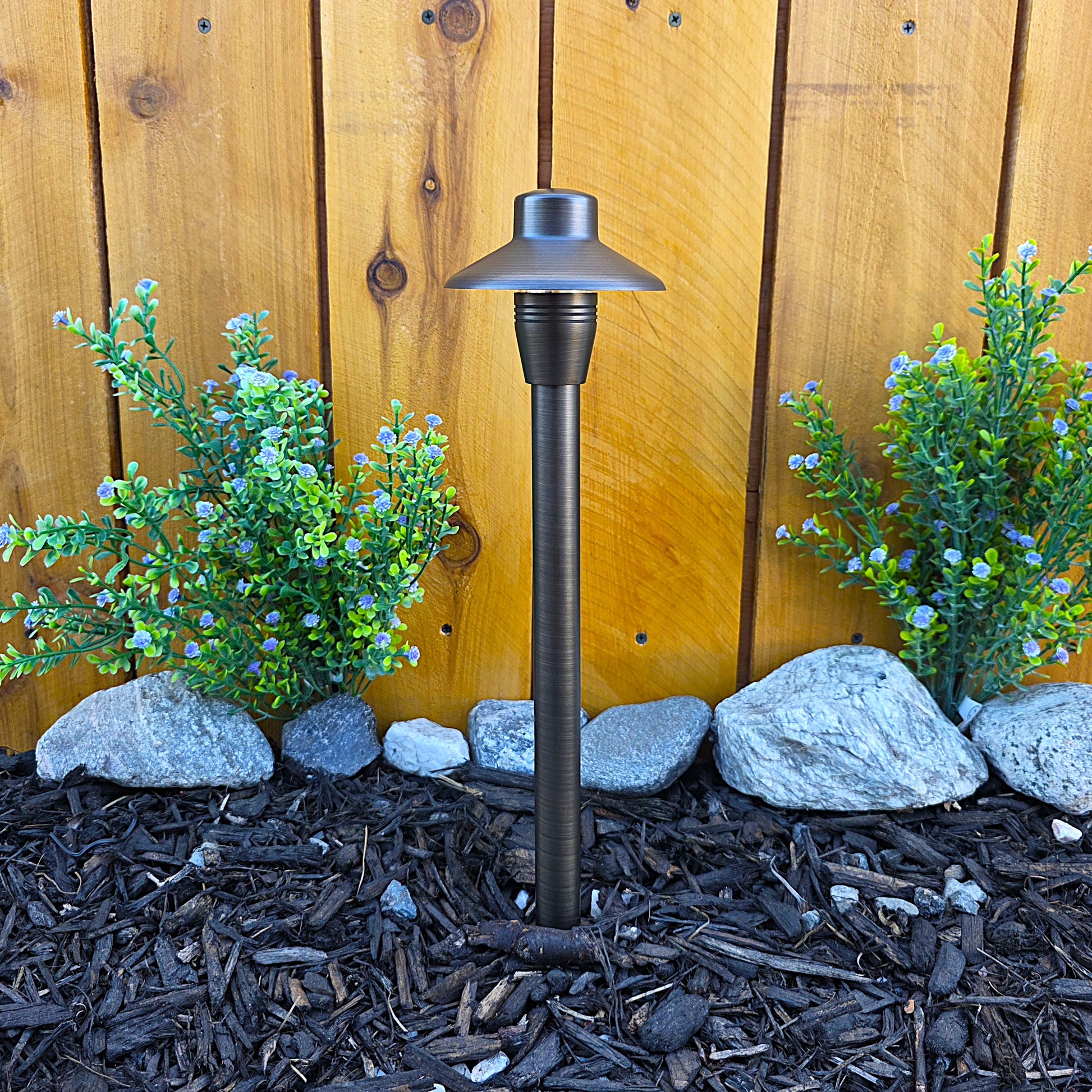 Capuchon Cast Brass Path Light Outdoor Landscape Lighting by Lumiere Lighting