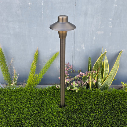 Capuchon Cast Brass Pathway Light Natural Bronze