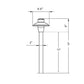 Capuchon Cast Brass Path Light Outdoor Landscape Lighting by Lumiere Lighting