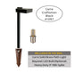 Carre Craftsman Contemporary Solid Brass Outdoor Path & Area Light