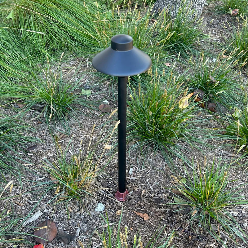 Cascade Solid Cast Brass Black Pathway Light