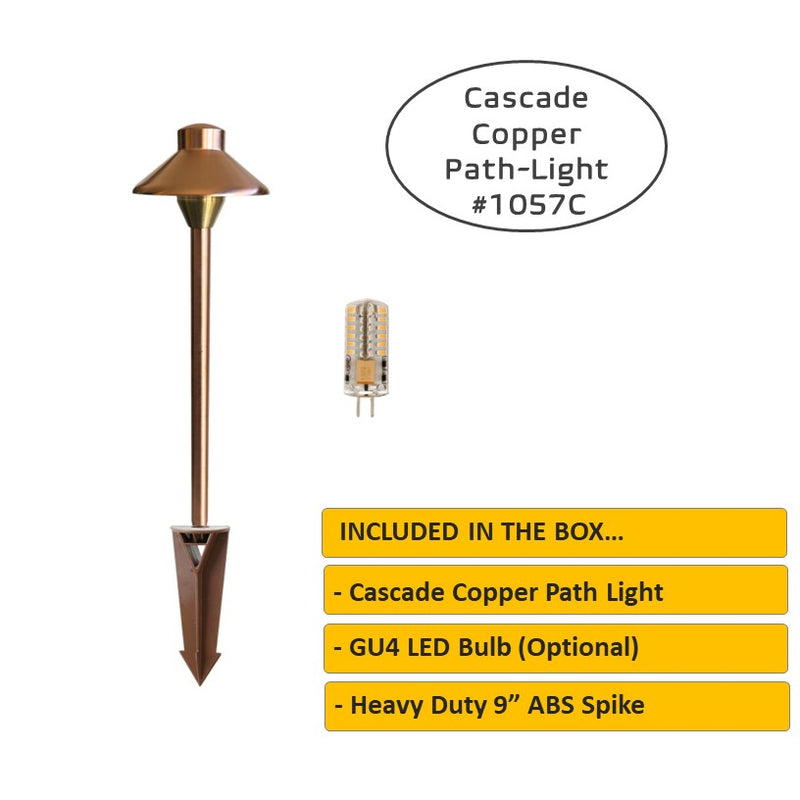 Cascade Natural Copper Path Light