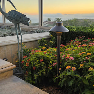 4 Pack Cascade Solid Cast Brass Pathway Light