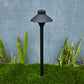 4 Pack Noir Cascade Solid Cast Brass Pathway Light - Architectural Landscape Lighting