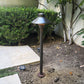 4 Pack Noir Cascade Solid Cast Brass Pathway Light - Architectural Landscape Lighting