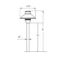 Cascade Cast Brass Path Light Outdoor Landscape Lighting by Lumiere Lighting