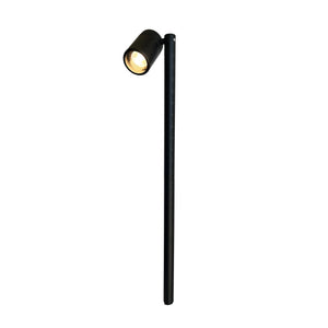 Noir Chambre Contemporary Solid Brass Directional Pathway Light - Gun Metal Black