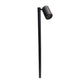Noir Chambre Contemporary Solid Brass Directional Pathway Light - Gun Metal Black