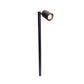 Noir Chambre Contemporary Solid Brass Directional Pathway Light - Gun Metal Black
