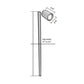 Chambre Solid Brass Directional Path Light Outdoor Landscape Lighting by Lumiere Lighting