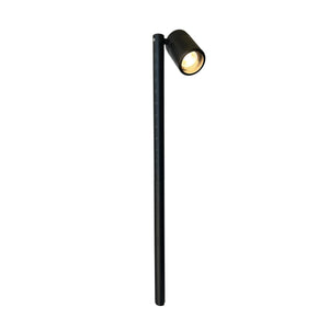 Noir Chambre Contemporary Solid Brass Directional Pathway Light - Gun Metal Black