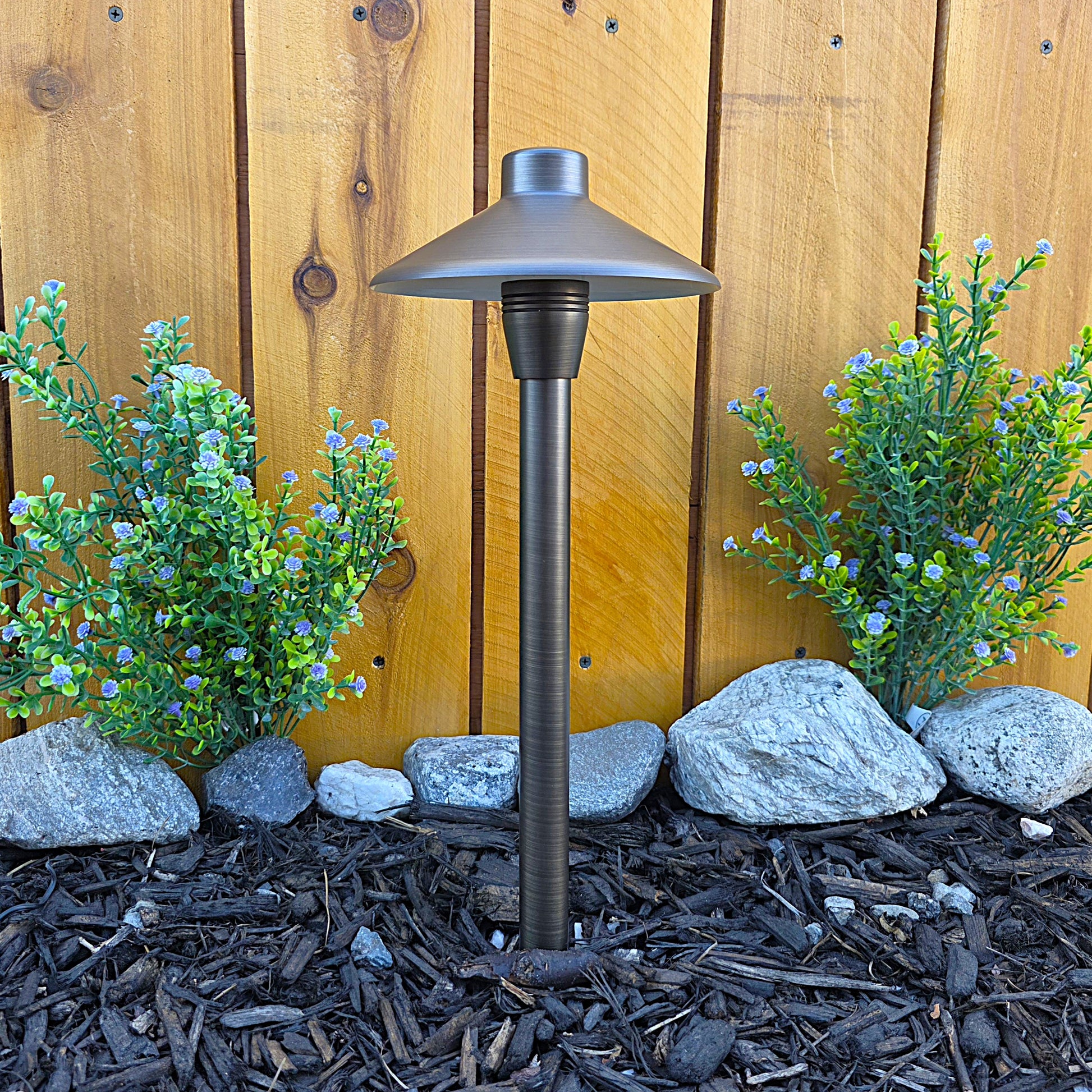 Chapelle Cast Brass Path Light Outdoor Landscape Lighting by Lumiere Lighting