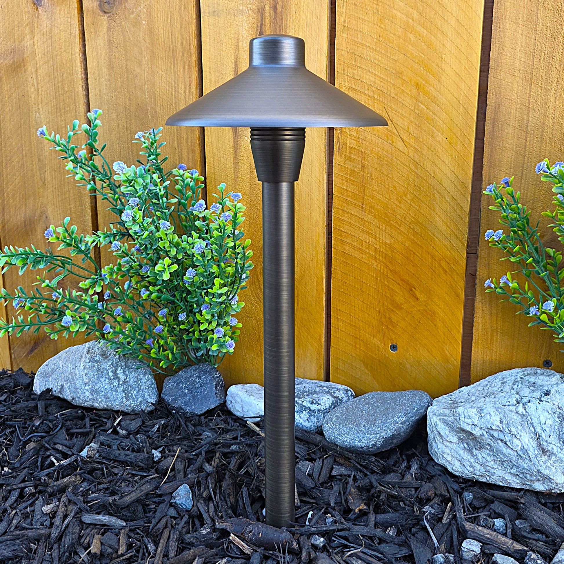 Chapelle Cast Brass Path Light Outdoor Landscape Lighting by Lumiere Lighting
