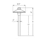 Chapelle Cast Brass Path Light Outdoor Landscape Lighting by Lumiere Lighting