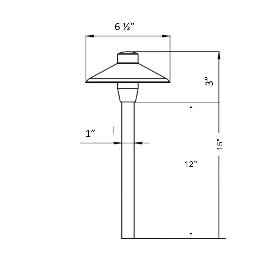 Chapelle Cast Brass Path Light Outdoor Landscape Lighting by Lumiere Lighting