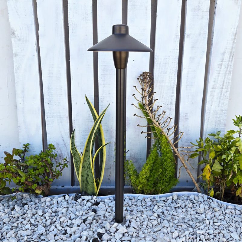 Chapelle Solid Cast Brass Pathway Light Natural Bronze