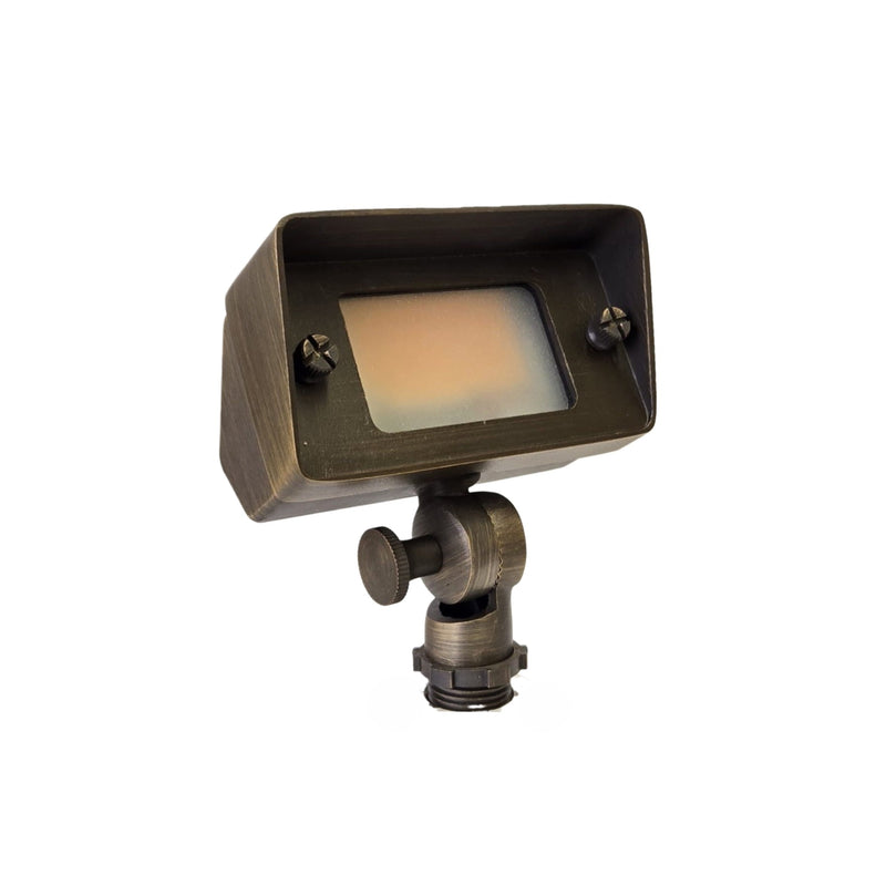 Chateau Solid Cast Brass Mini Flood Light w/ Replaceable Light Panel