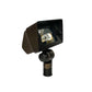 Chateau Solid Cast Brass Mini Flood Light Natural Bronze & Black