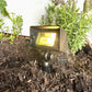 Chateau Solid Cast Brass Mini Flood Light Natural Bronze & Black