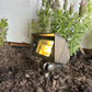 Chateau Solid Cast Brass Mini Flood Light Natural Bronze & Black