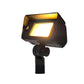 Chateau Solid Cast Brass Mini Flood Light Natural Bronze & Black