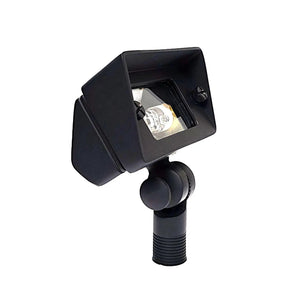 Chateau 12V outdoor mini flood light on a stake with adjustable mount for entrances and pathways