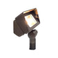 Chateau Solid Cast Brass Mini Flood Light Natural Bronze & Black