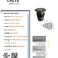 Crete Flat Cover Solid Cast Brass Mini In-ground / Deck / Recessed Light