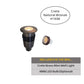 Crete Flat Cover Solid Cast Brass Mini In-ground / Deck / Recessed Light