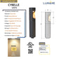 Cybelle Cast Brass Bollard Hybrid Pathway Light Natural bronze