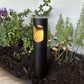 Cybelle Cast Brass Bollard Contemporary Hybrid Pathway Light Gun Metal Black