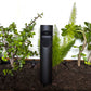 Cybelle Cast Brass Bollard Contemporary Hybrid Pathway Light Gun Metal Black