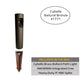 Cybelle Cast Brass Bollard Hybrid Pathway Light Natural bronze