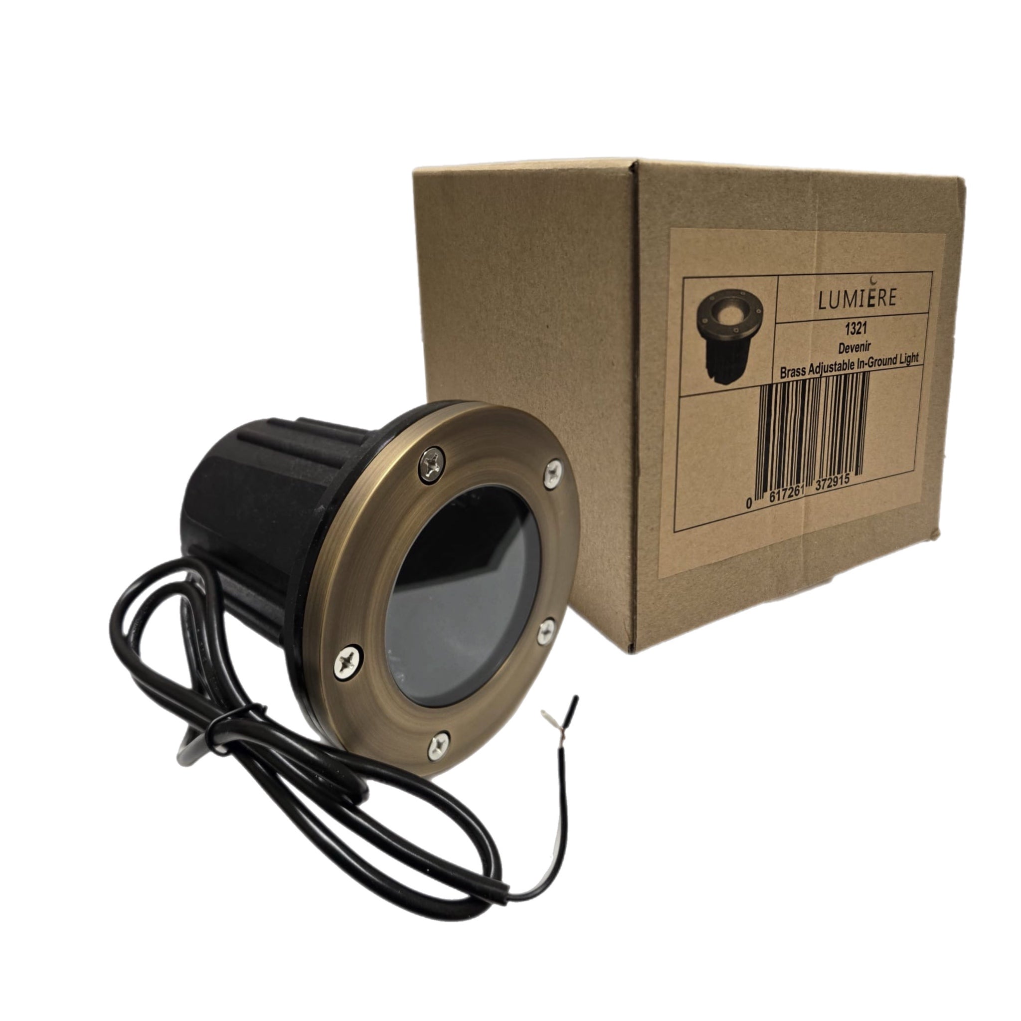 Devenir Solid Brass Adjustable InGround Well Light 12V
