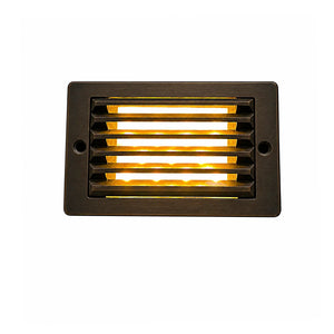 Fente Cast Brass Step & Deck Light Natural Bronze | Surface Flush Mount by Lumiere Lighting