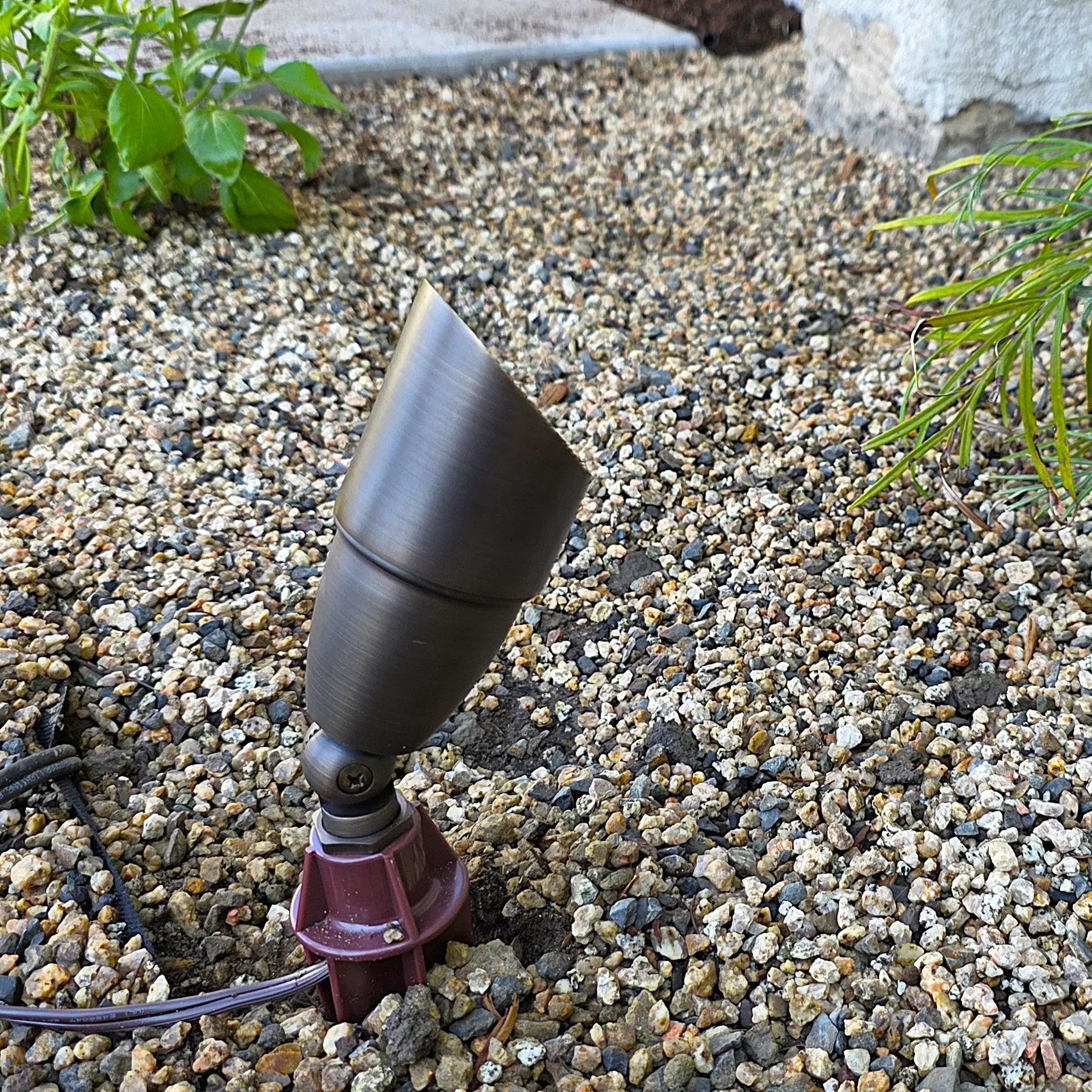 Finesse Cast Brass Directional Spotlight For Outdoor Low Voltage Lighting by Lumiere Lighting