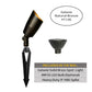 Galaxie Cast Brass Black Spot Light