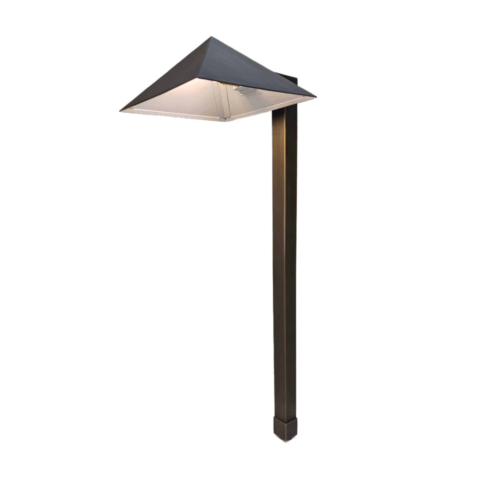 HD Cabine Solid Brass Craftsman Pathway Light | Outdoor Landscape Lighting by Lumiere Lighting