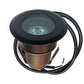 Palomer HD cast brass flat-cover in-ground well light with bronze finish and waterproof 4 ft lead wire.