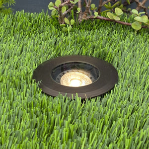 Palomer HD Cast Brass Flat Cover Ajustable In-ground Well Light