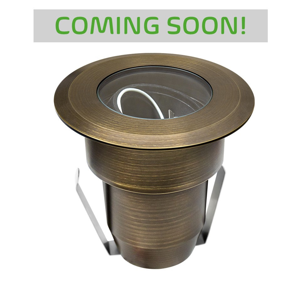 Palomer HD Cast Brass Flat Cover Ajustable In-ground Well Light