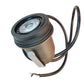 Palomer HD cast brass adjustable in-ground well light with flat cover, bronze finish, waterproof gasket.