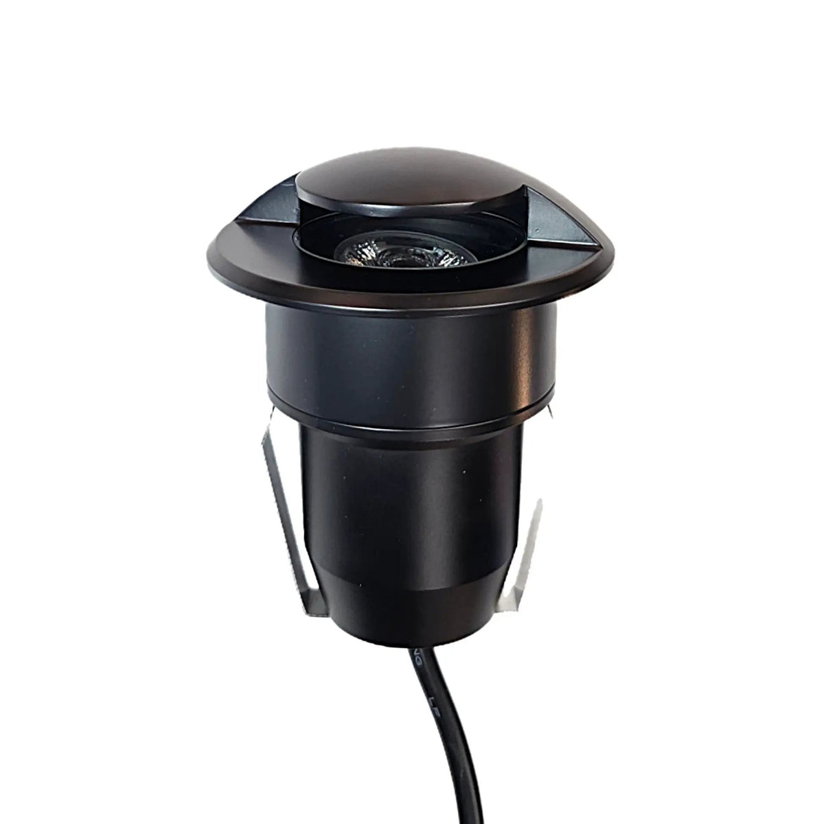 HD Demi Lune Cast Brass Deck Cover In-Ground Well Light 12V Outdoor Landscape Lighting by Lumiere Lighting