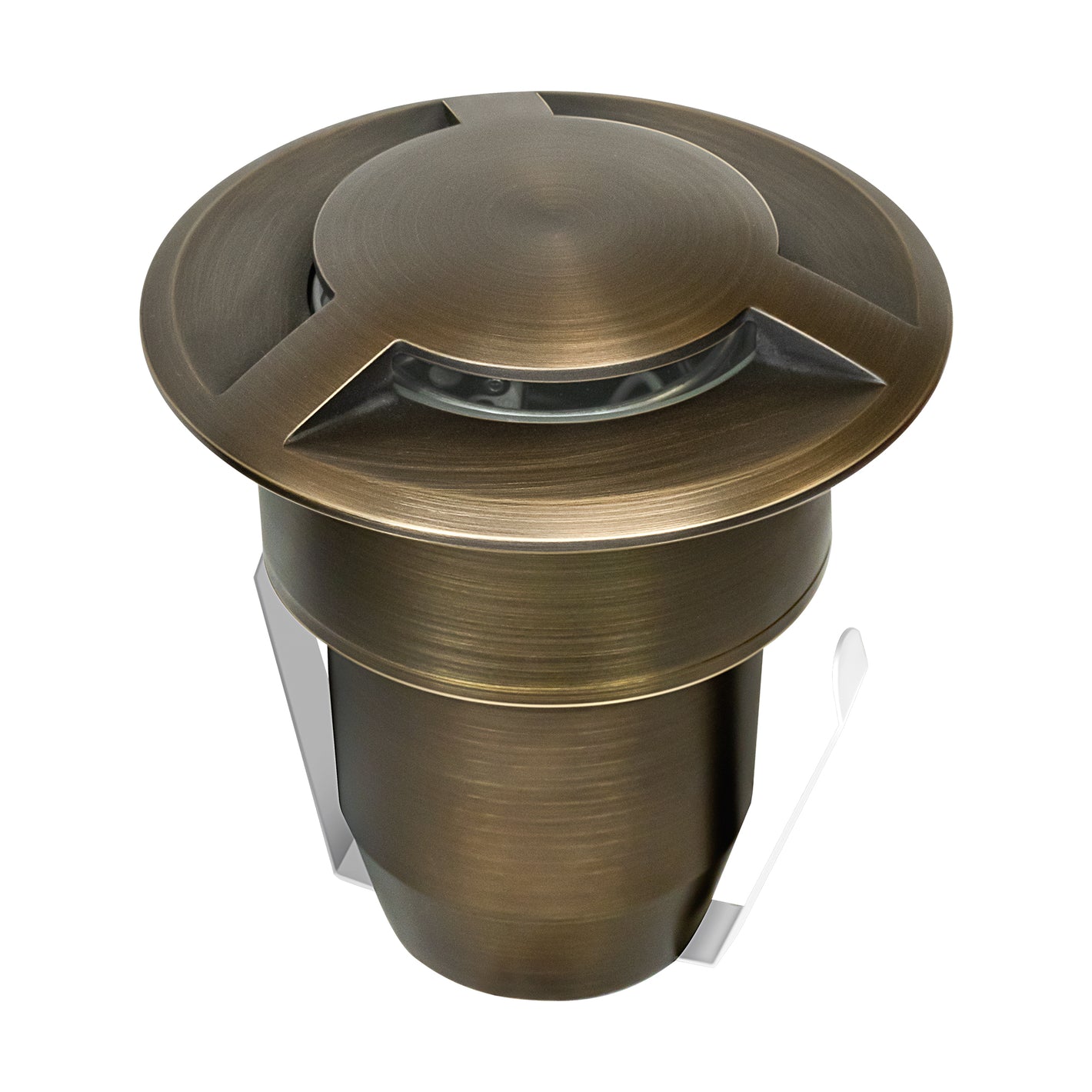 Bruler HD Cast Brass 3 Way Cover In-Ground Well Light
