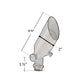 Ivoire Cast Brass Natural Bronze Mini Spot Light