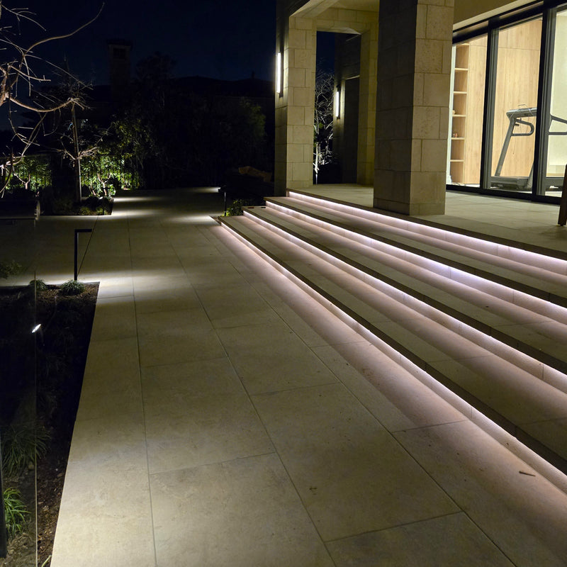 Led strip lights for outdoor steps on sale